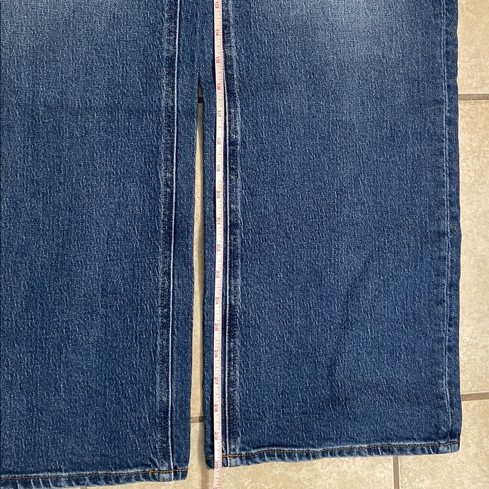 Quince Bella Stretch Relaxed Straight Jeans Atlantic Blue - Picture 10 of 11